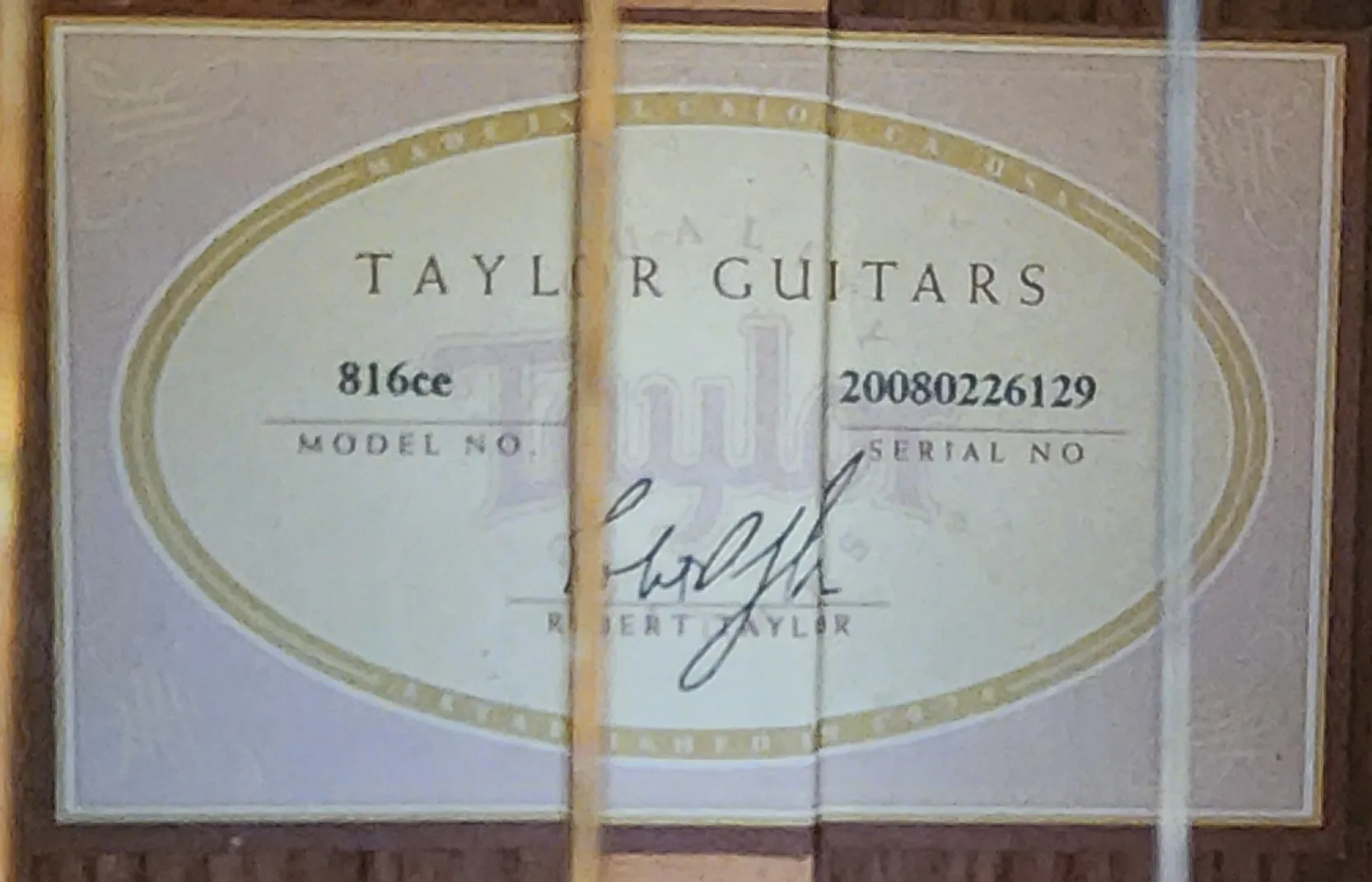 2008 Taylor 816ce — photo 2